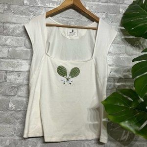 FREE PEOPLE | NWOT FP Movement square neck tennis racket Retro tank  top - large